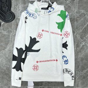 Chrome Hearts Stencil Hoodie White